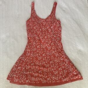 Abercrombie & Fitch Red Floral Midi Dress